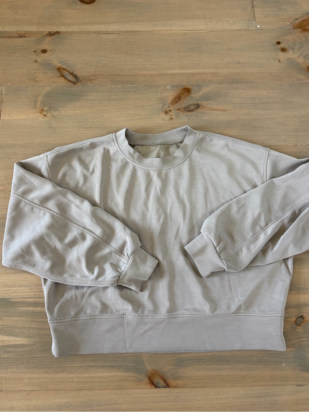 Taupe Modal Soft Cropped Sweatshirt